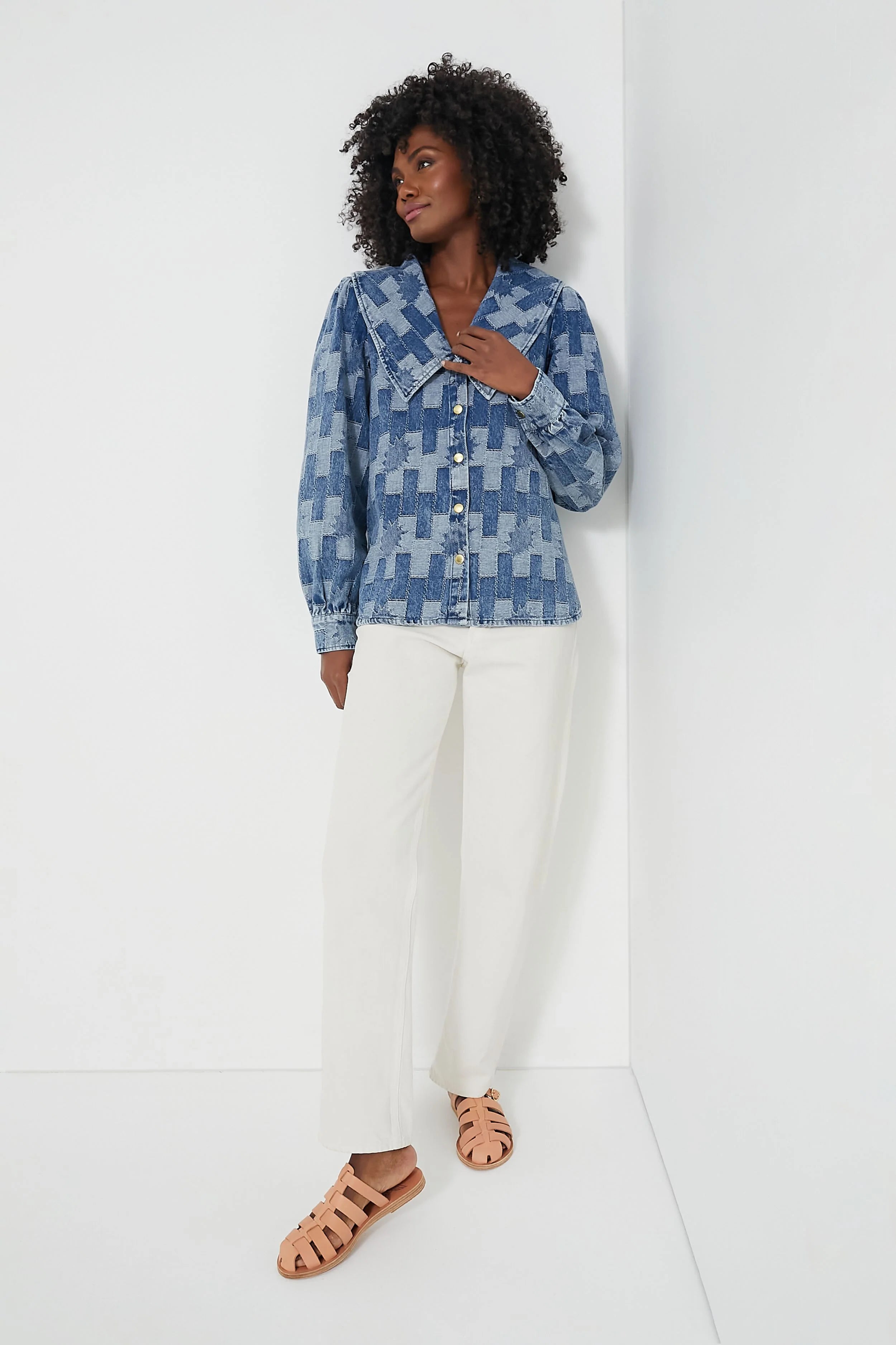 Patchwork Denim Bowhill Shirt