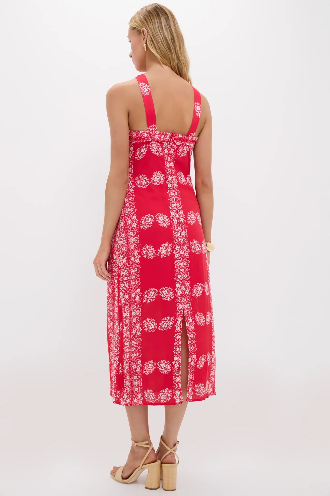 Red Floral Wauwinet Maxi Dress