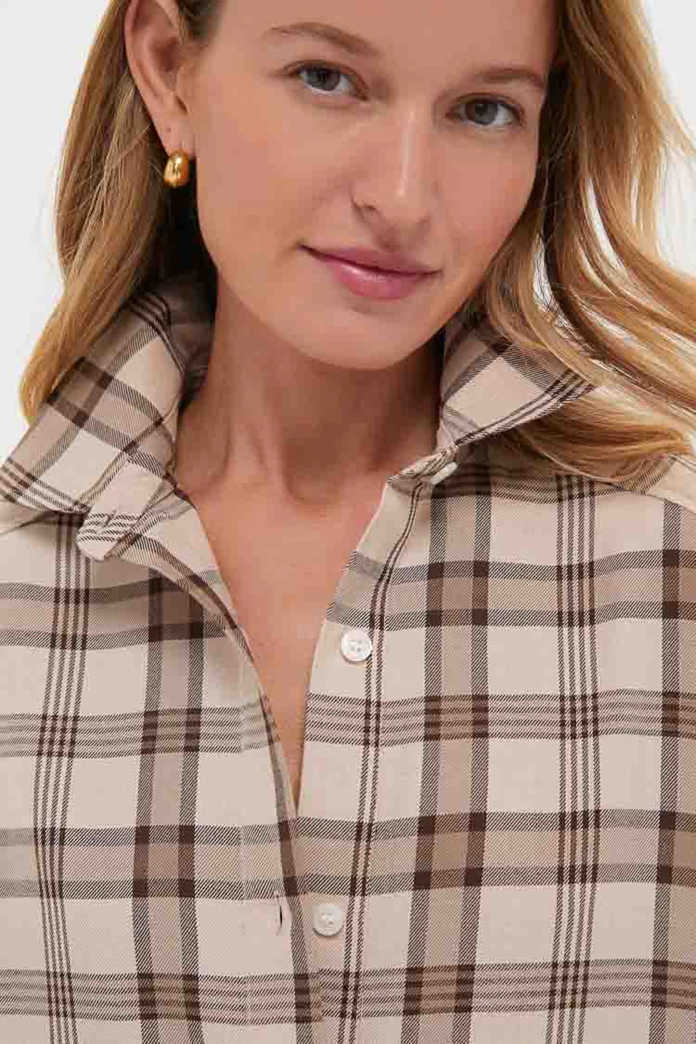Brown Plaid Callahan Shirt Dress