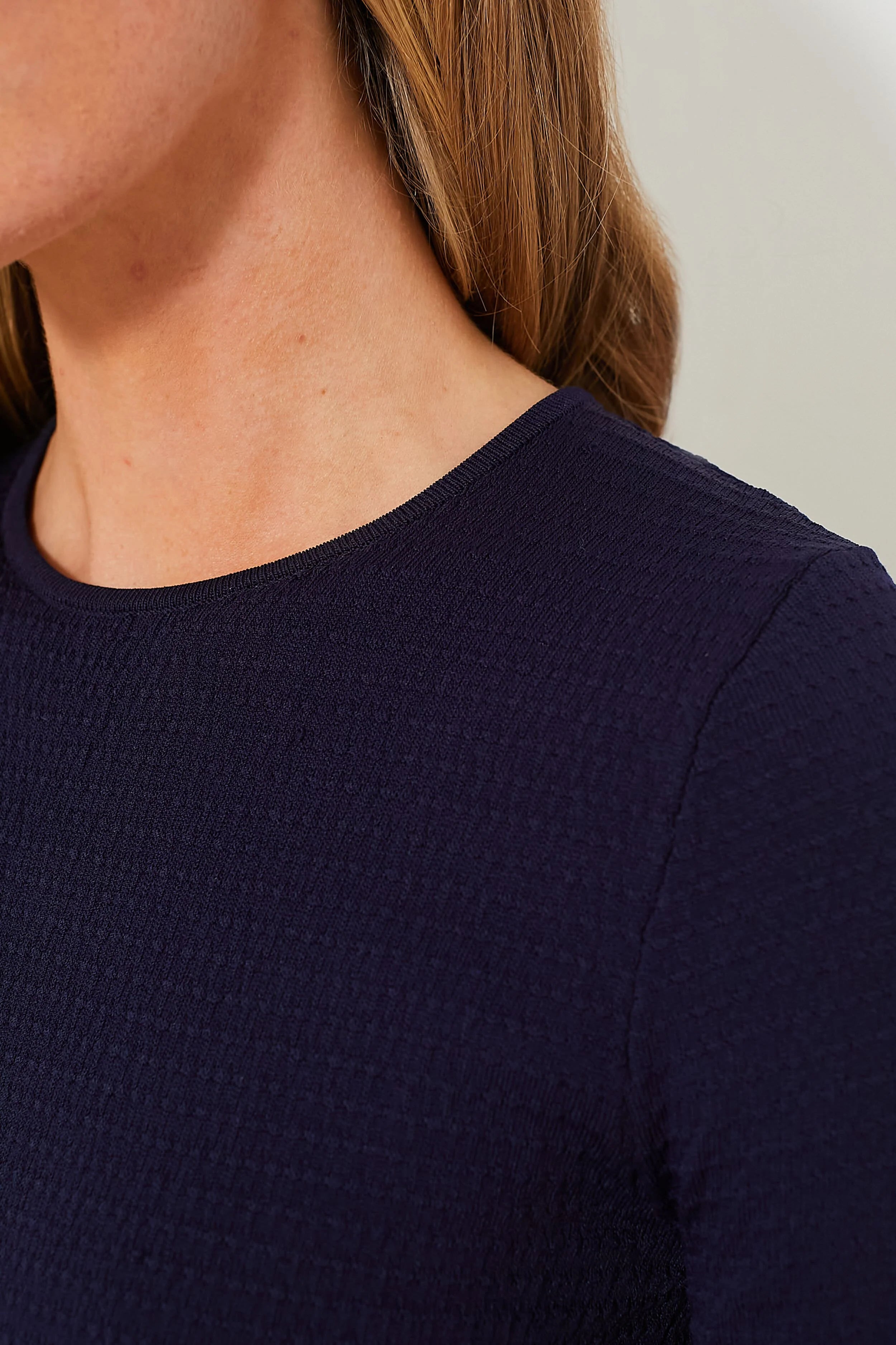 Navy Double Knit Lennox Dress