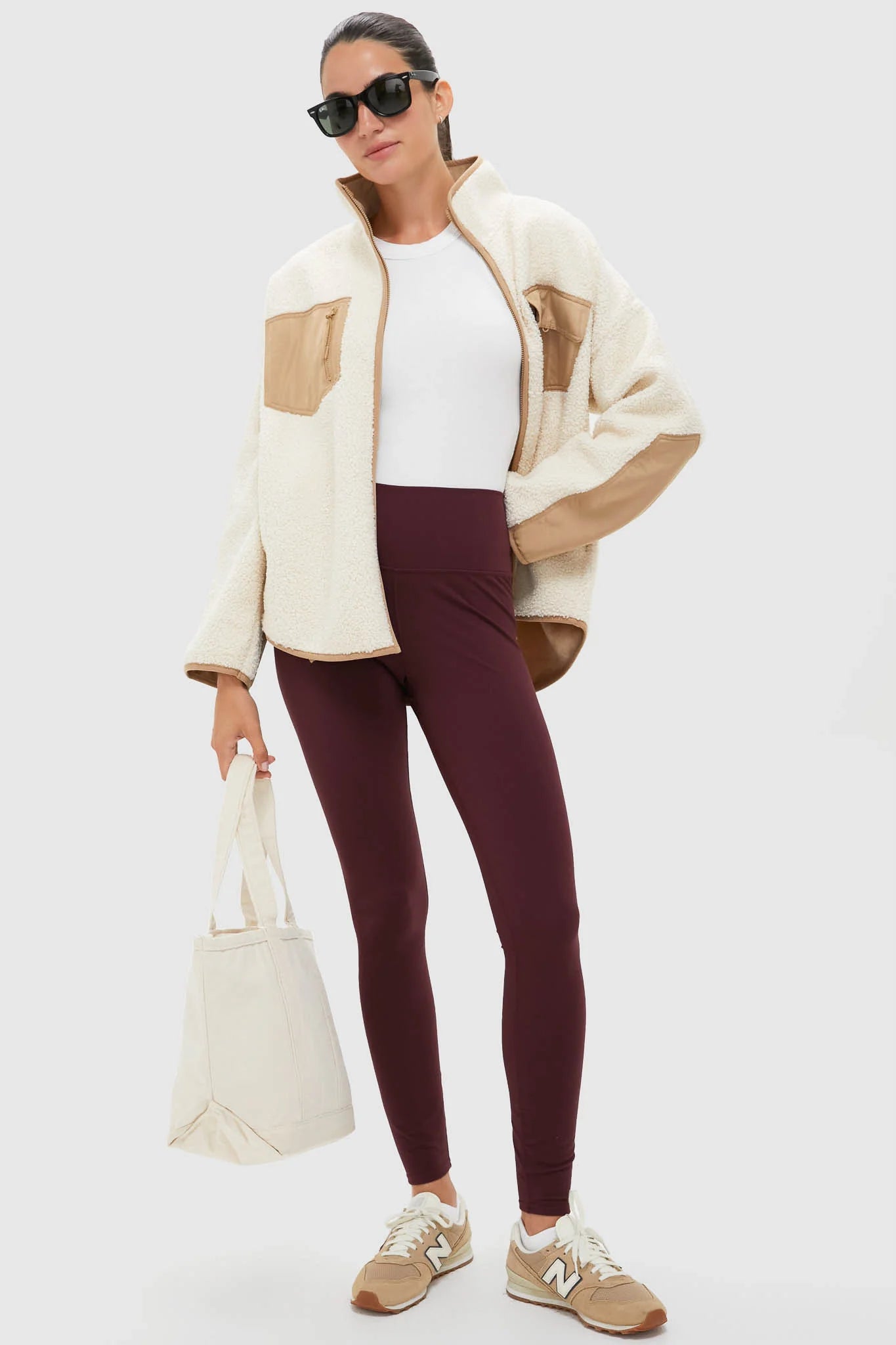 Buttercream Fleece Lawrence Full Length Zip Up