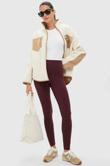 Buttercream Fleece Lawrence Full Length Zip Up