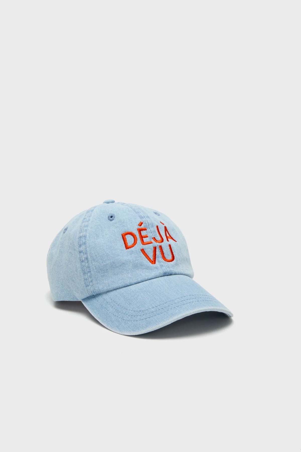 Denim Embroidered Deja Vu Denim Baseball Hat