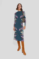 Navy Stargaze Ellie Midi Dress