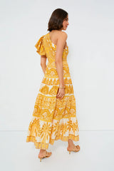 Yellow Tapestry Ainika Sleeveless Maxi Dress