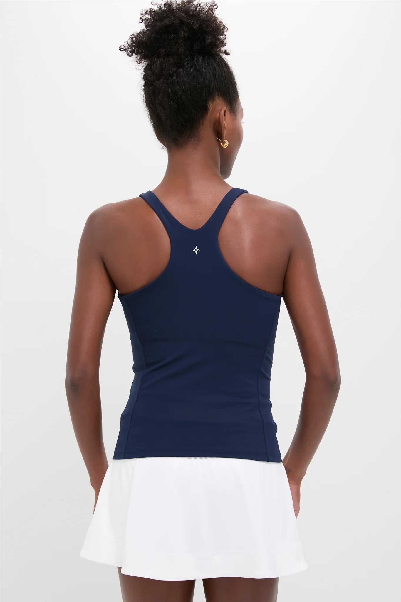Navy Compression Spandex Lena Tank