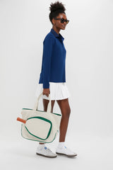 Green and White Pickleball Bag
