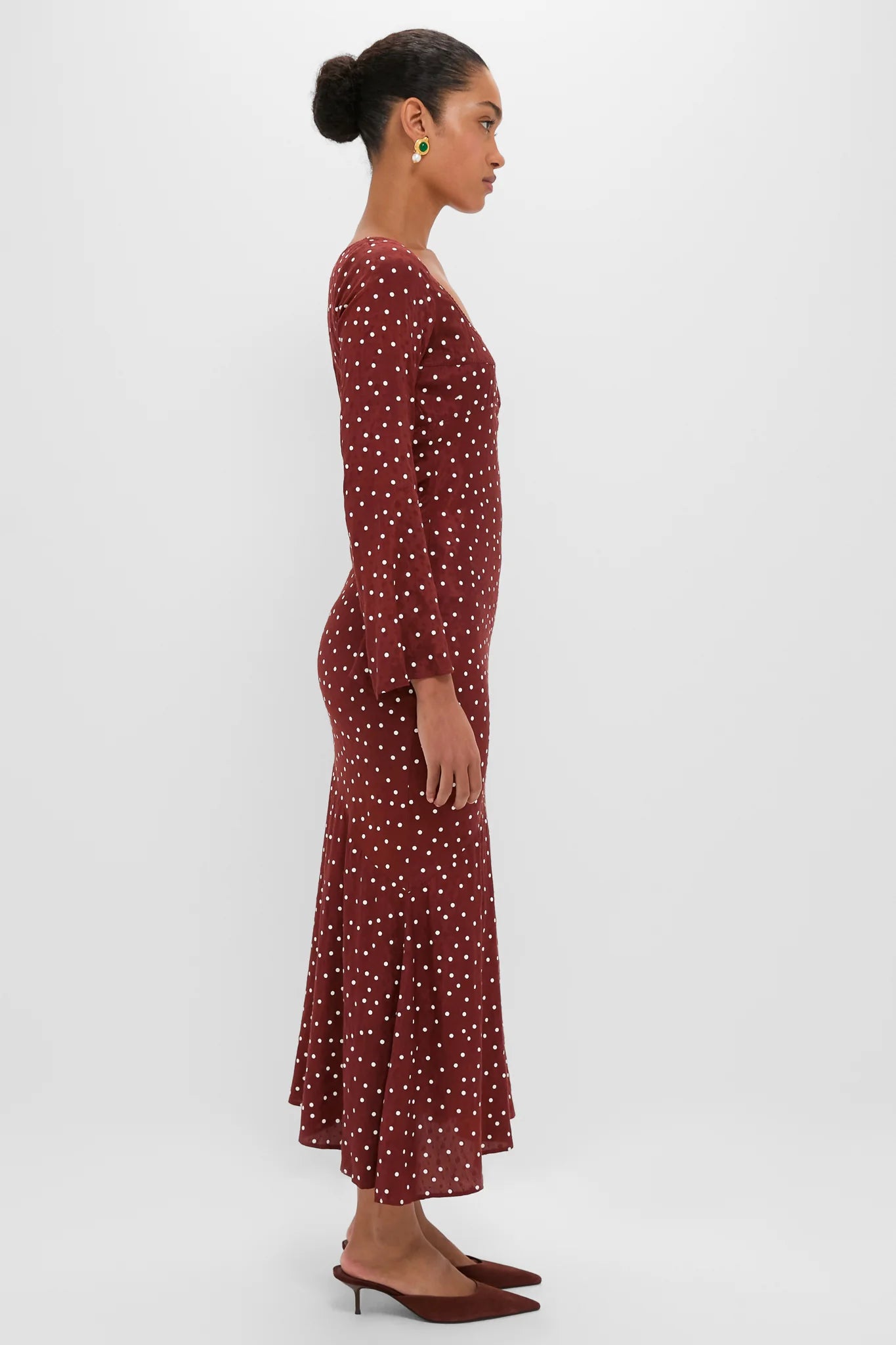Burnt Umber Narah Maxi Dress