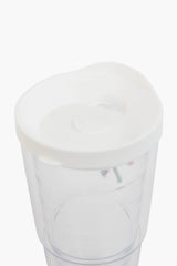 24 oz White Tennis Tumbler