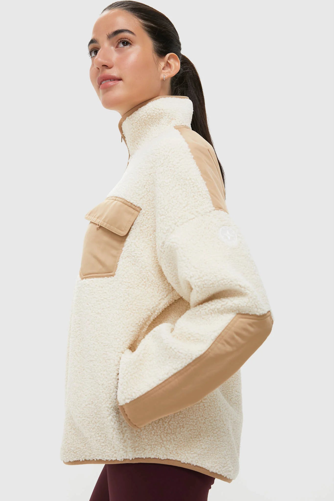 Buttercream Fleece Lawrence Full Length Zip Up