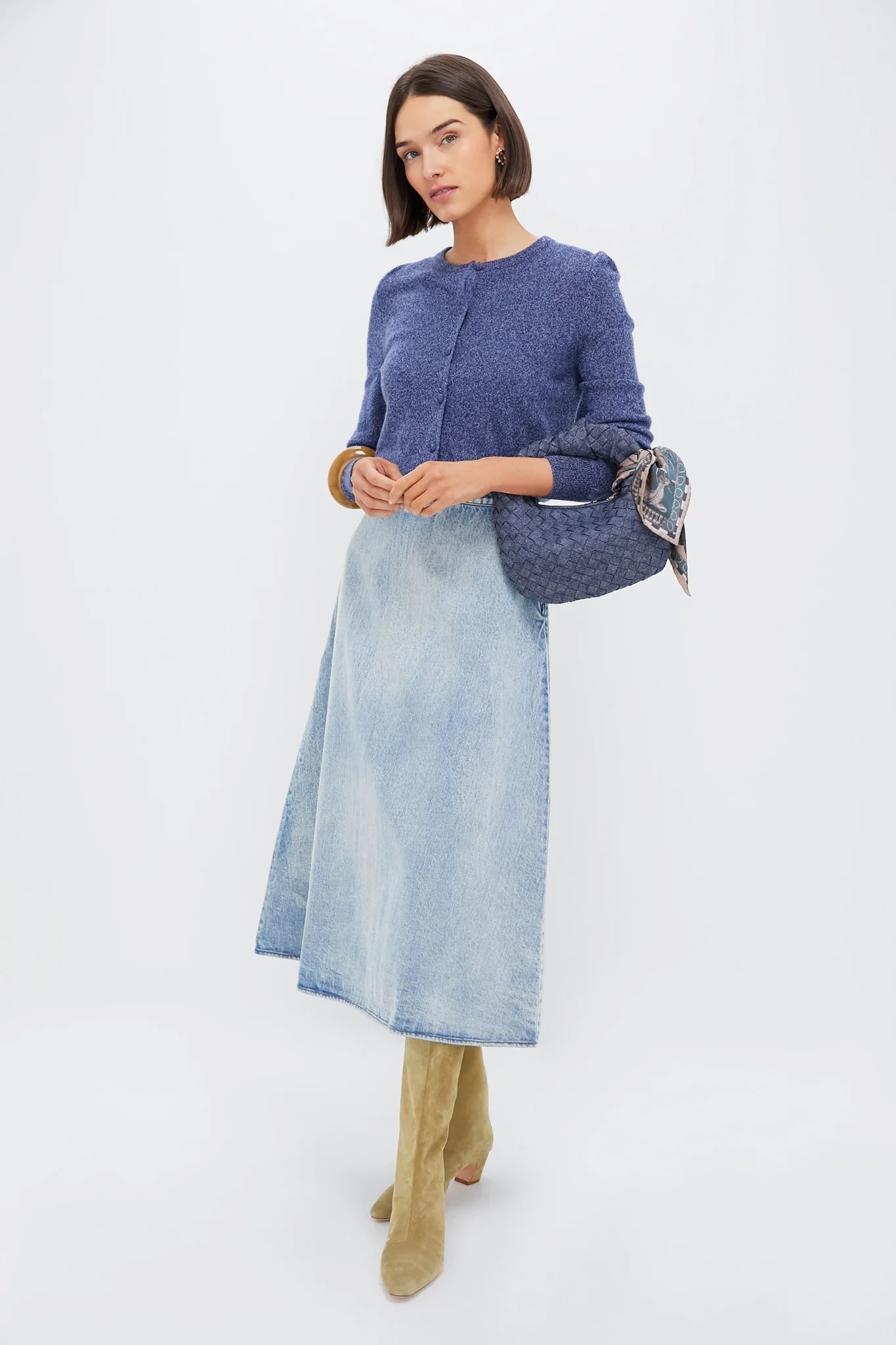 Acid Wash Denim Britt Skirt
