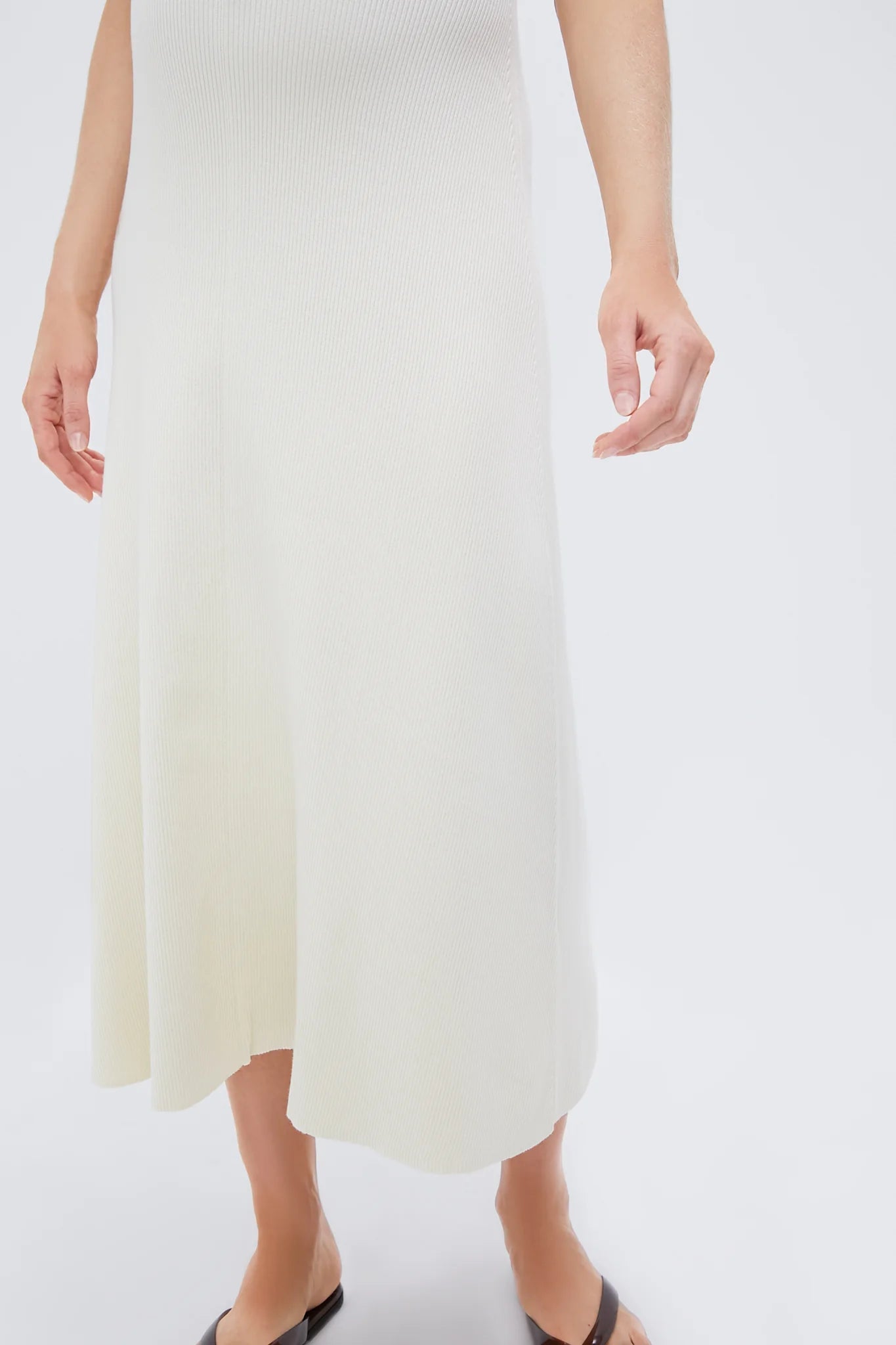 Ivory and Navy Stripe The Kaitlyn Dress