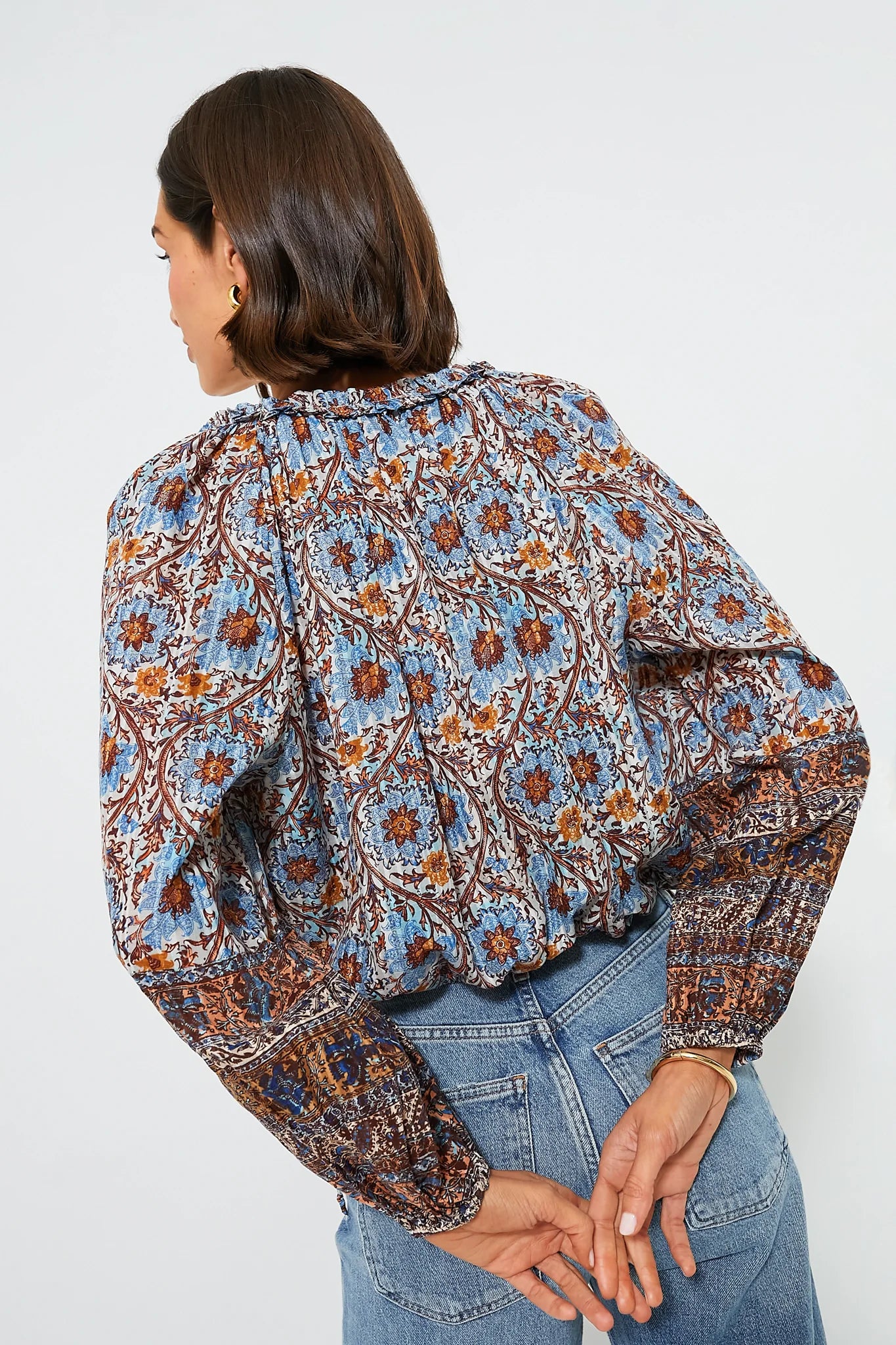 Caspia Silva Blouse