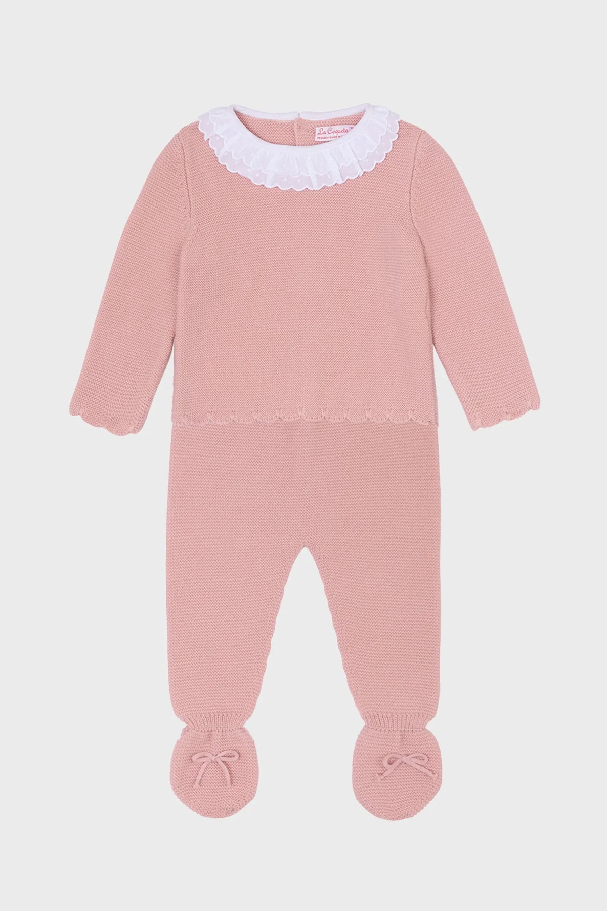 Pink Amaya Merino Baby Knitted Set