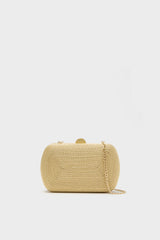 Gold Martina Coiled Rope Clutch