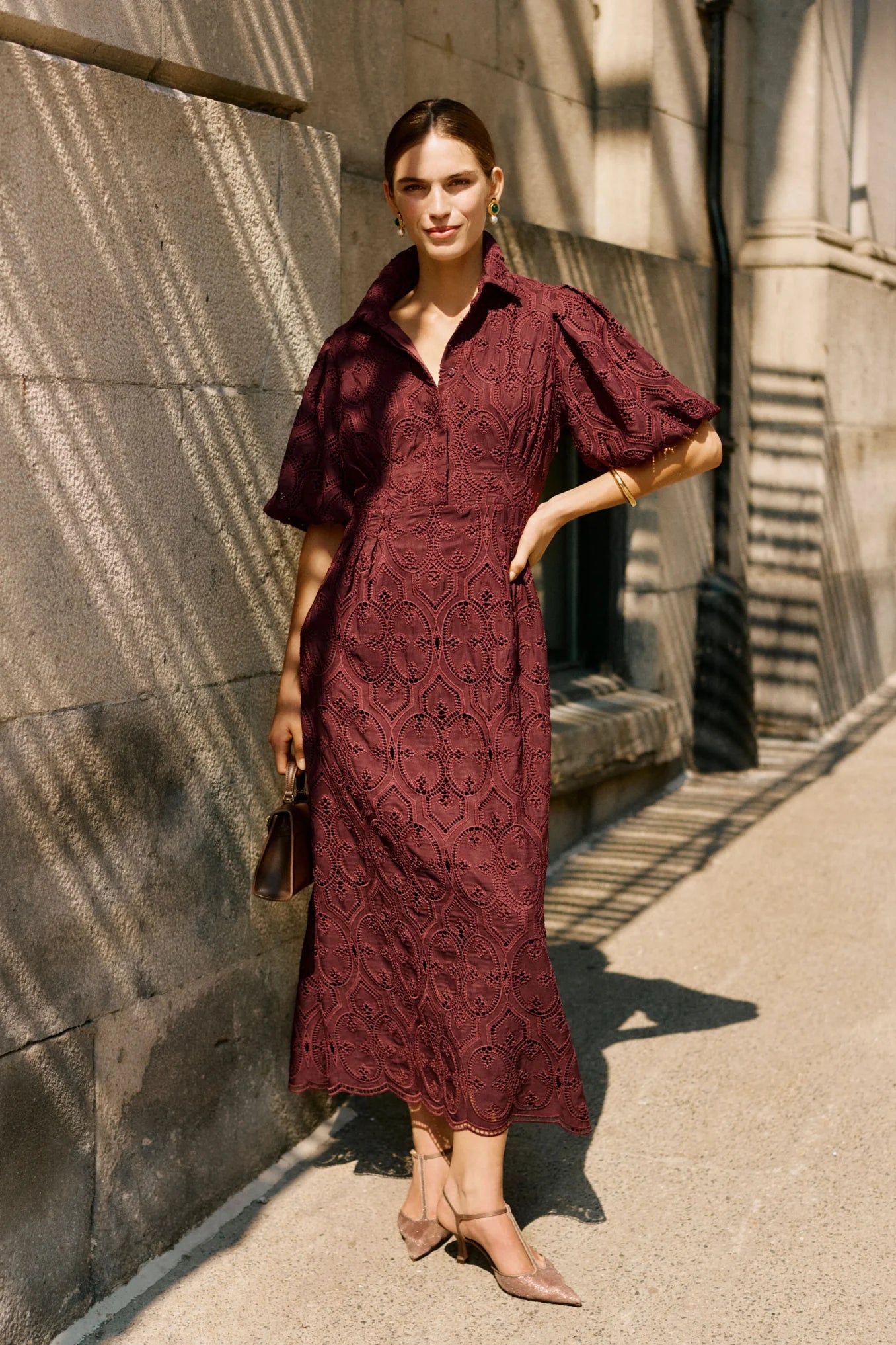 Winetasting Eyelet Delaney Dress