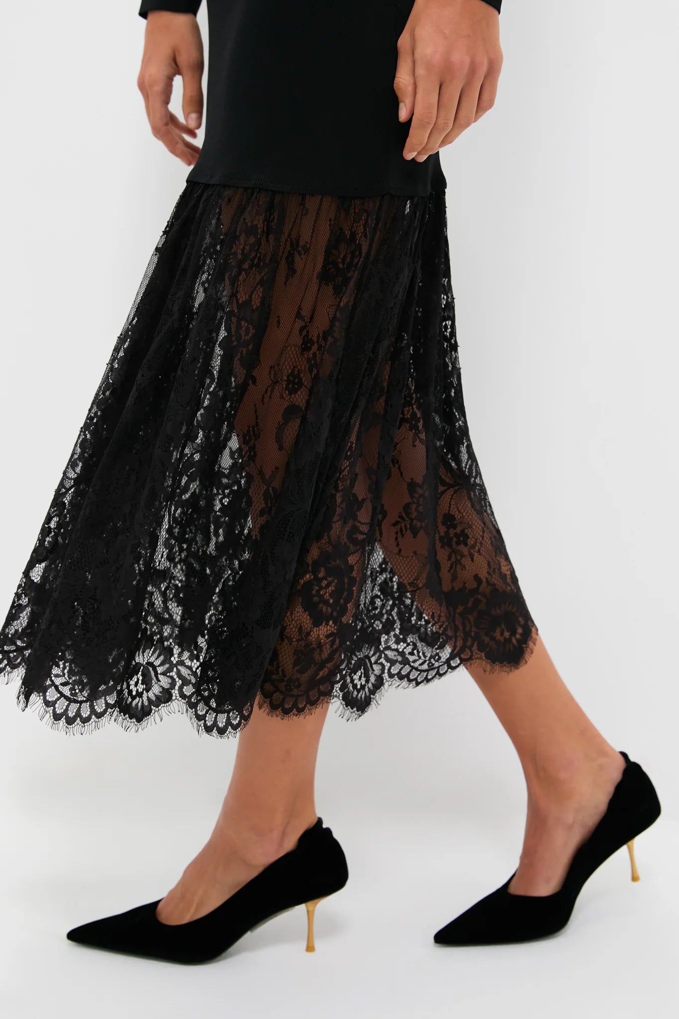 Black Knit Giavanna Maxi Dress