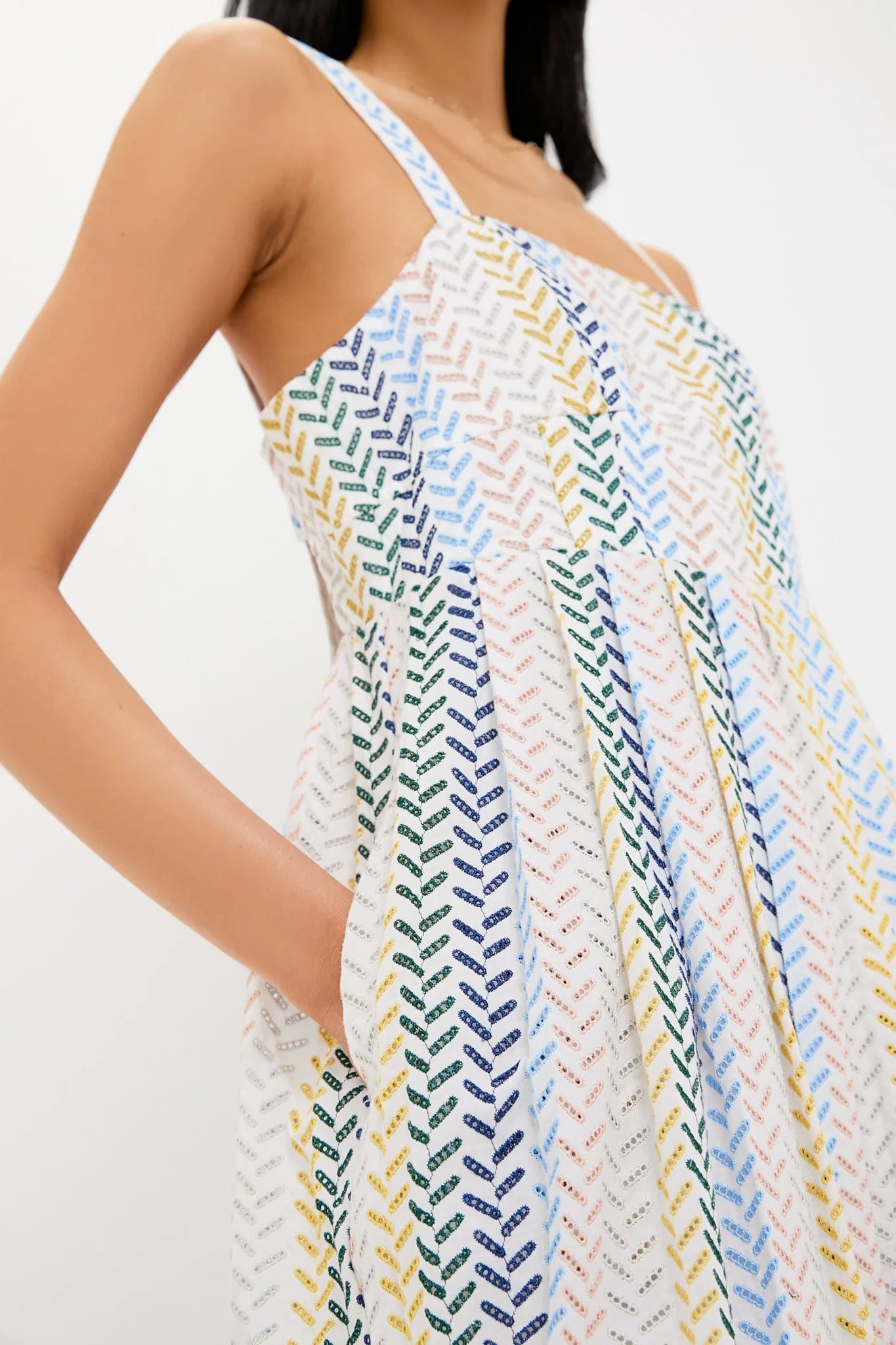 Embroidered Lorenza Dress