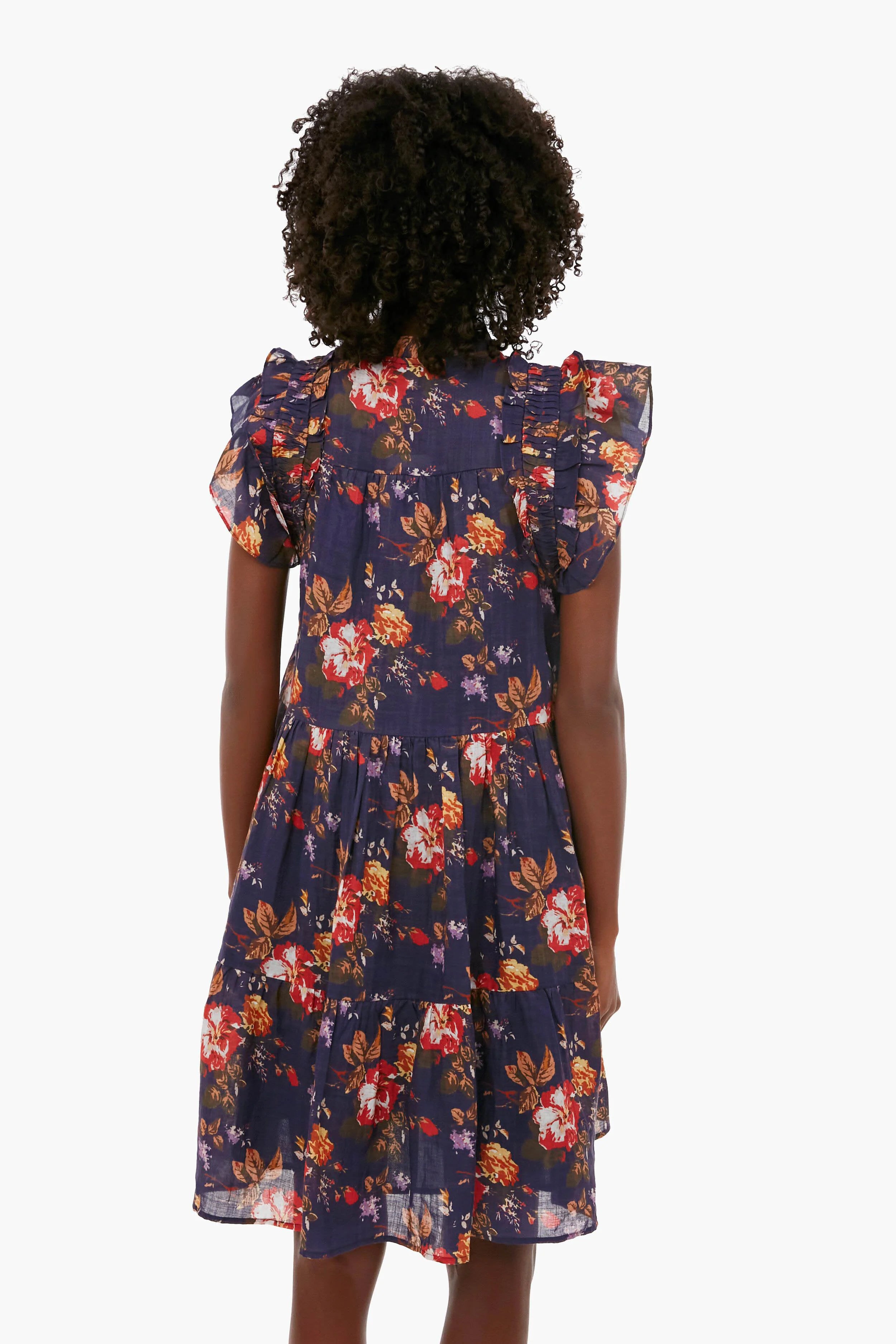 Navy Esme Short Sleeve Dress
