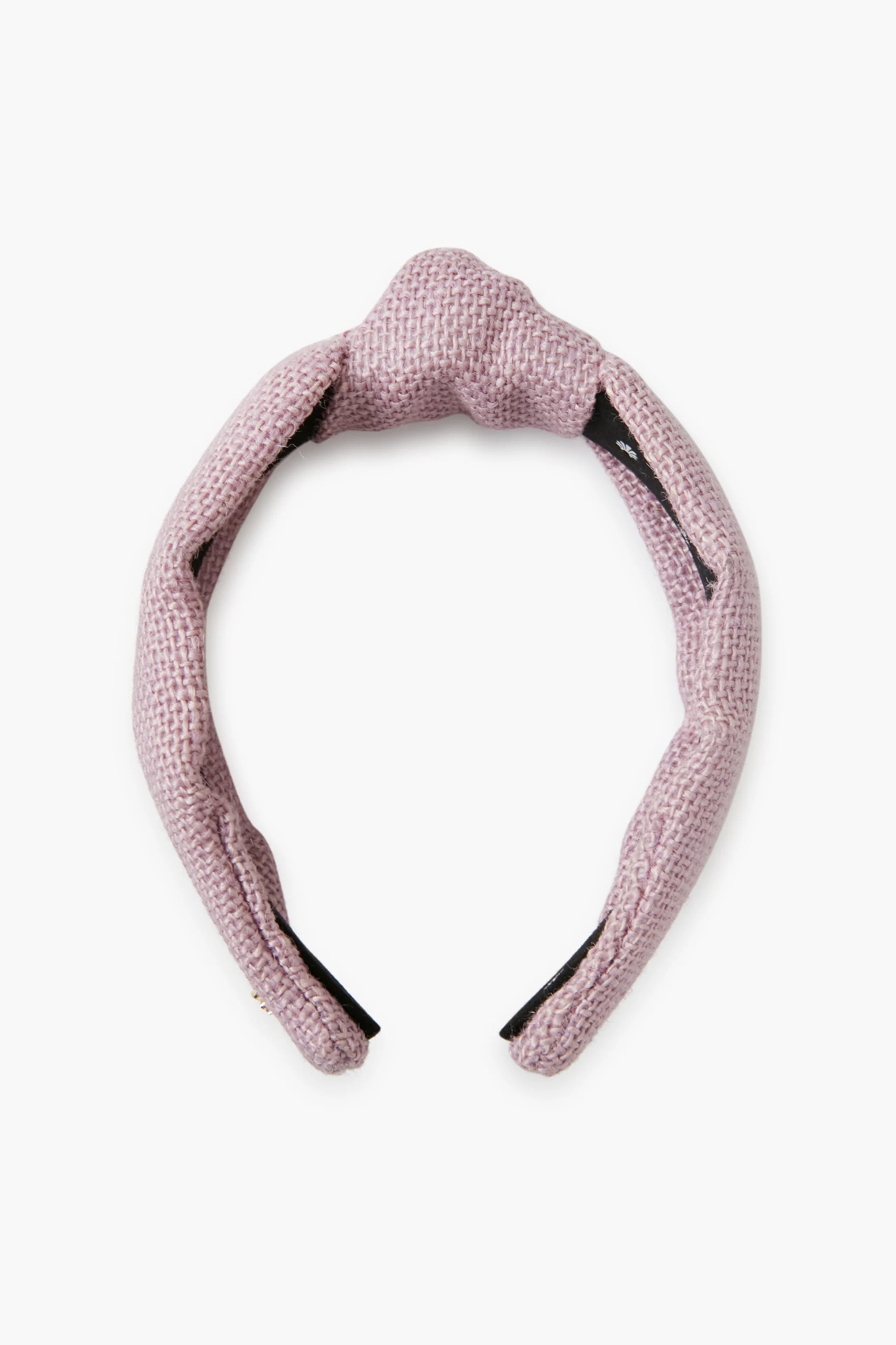 Lavender Burlap Knotted Headband