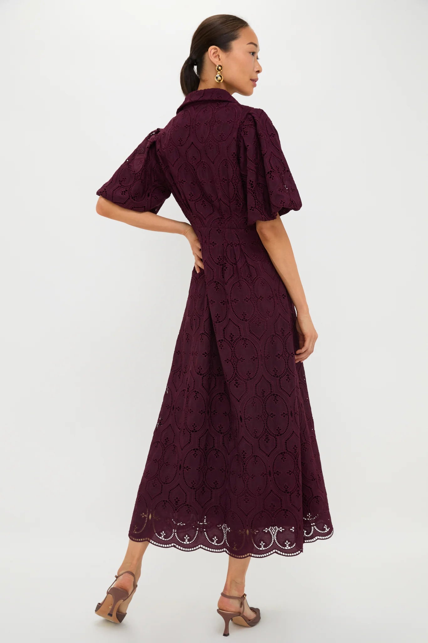 Winetasting Eyelet Delaney Dress