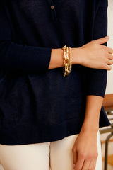 Gold Bordeaux Bracelet